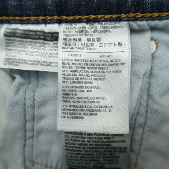 Levi's 541 Jeans Mens Size 38x30 (37x28 Actual) Blue Athletic Slightly Tapered - Picture 9 of 16